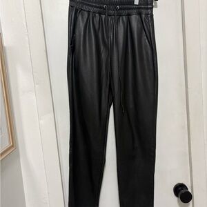 Women’s Loft Pleather Joggers